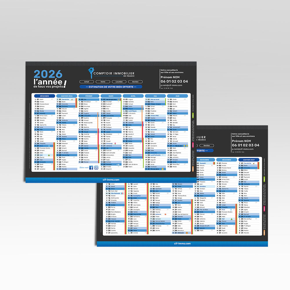 Calendrier 2026 - A5
