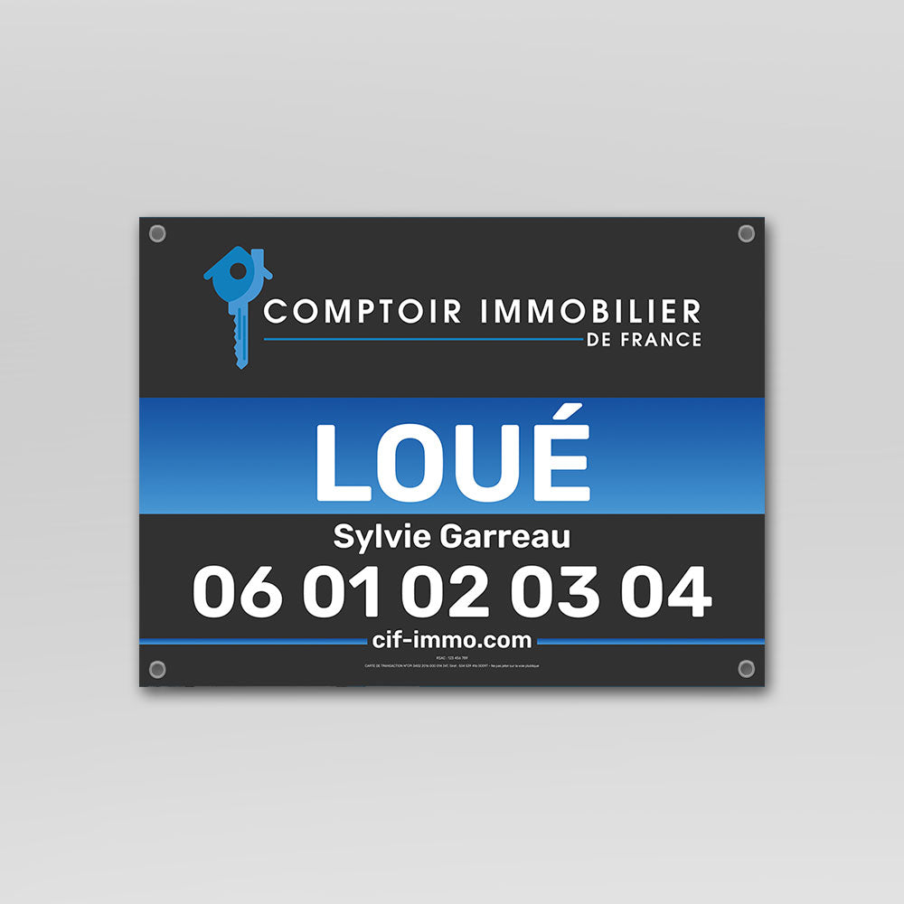 Panneau À LOUER / LOUÉ