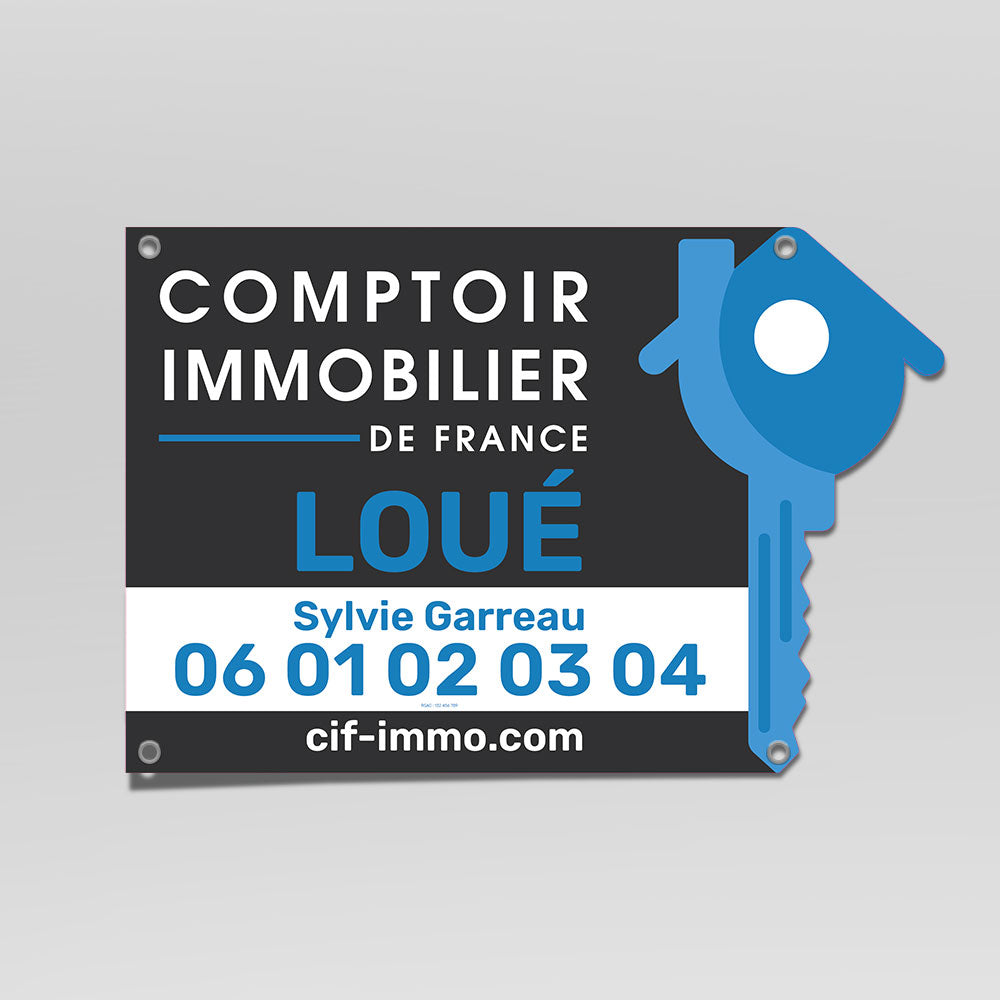Panneau Clé À LOUER / LOUÉ