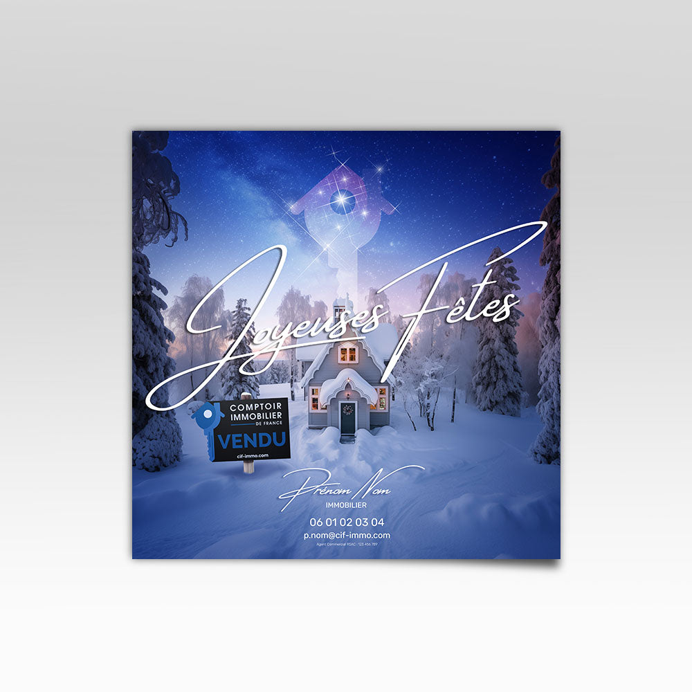 Carte Joyeuses Fêtes
