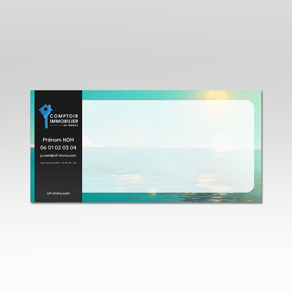 Carte de Voeux - modèle île