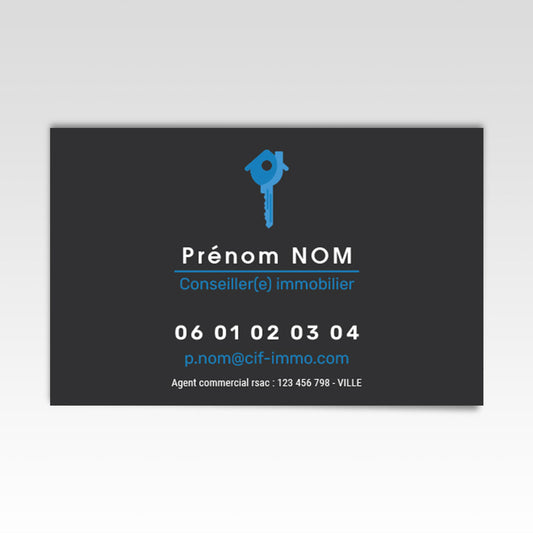 Carte de visite classique