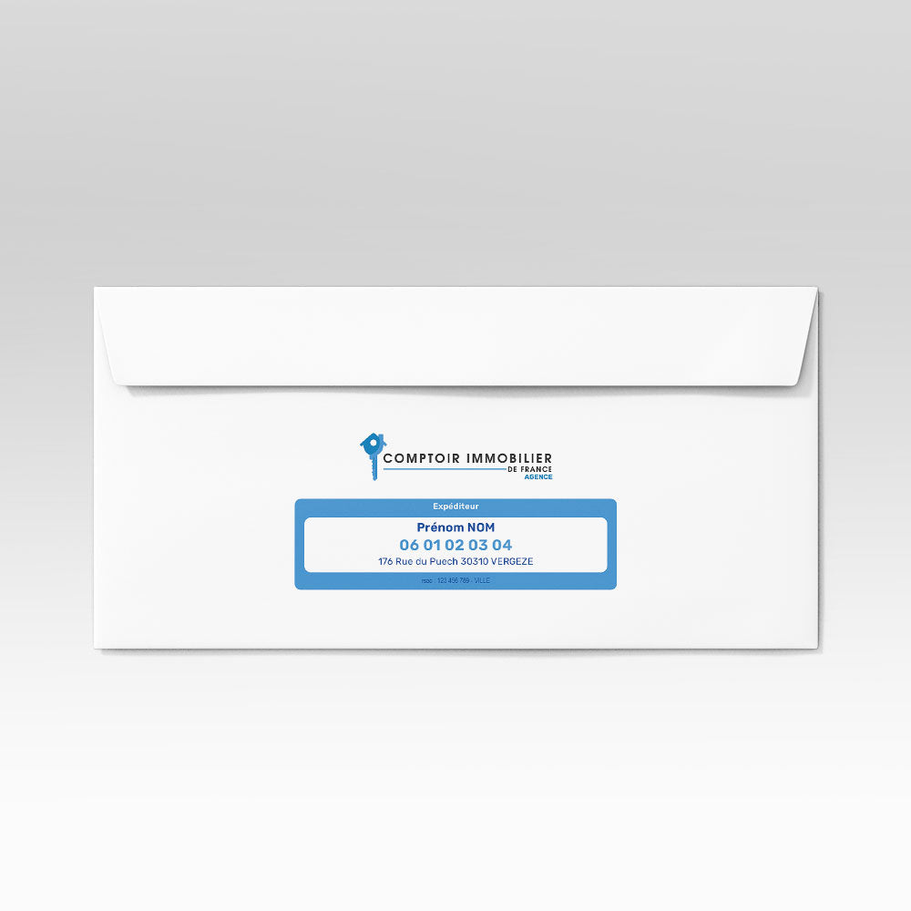 Enveloppe DL personnalisée
