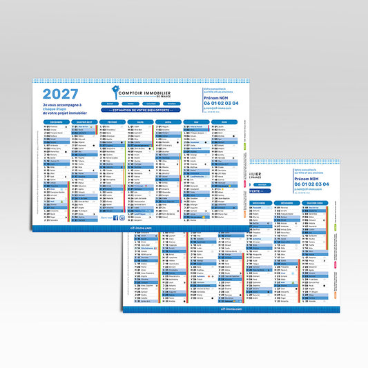 Calendrier 2027 - 14 mois
