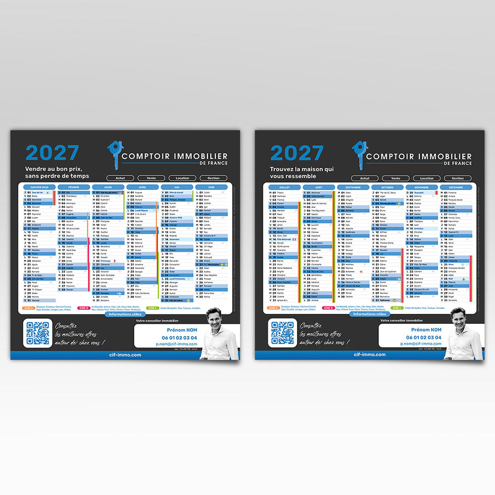 Calendrier Carré 2027