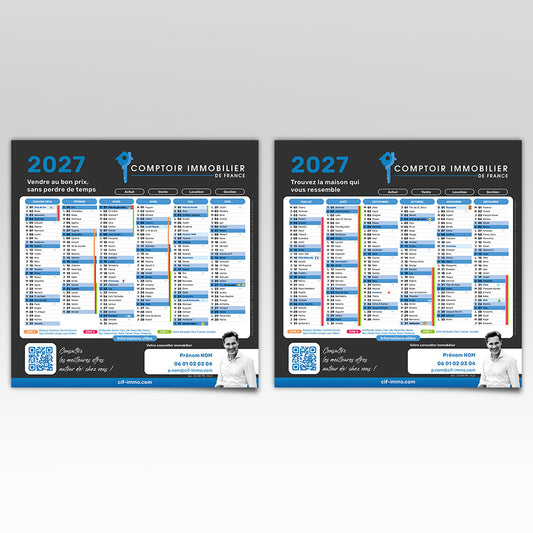 Calendrier Carré 2027