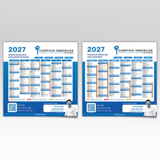 Calendrier Carré 2027