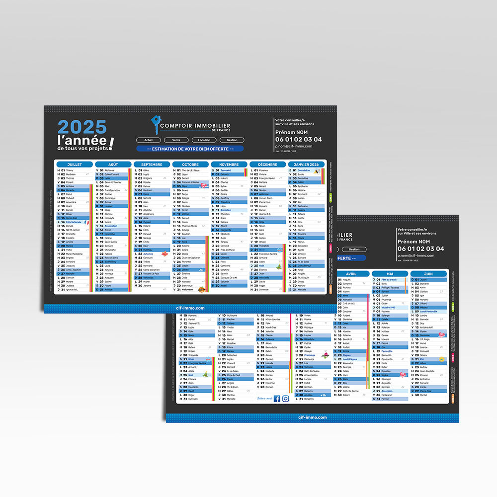 Calendrier 2025 - A4