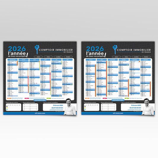 Calendrier Carré 2026