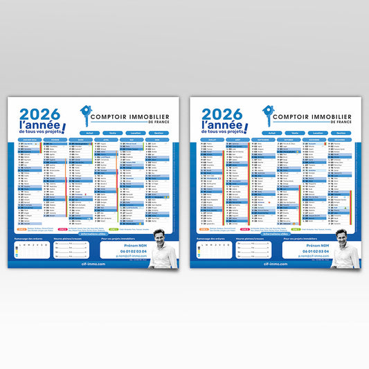 Calendrier Carré 2026