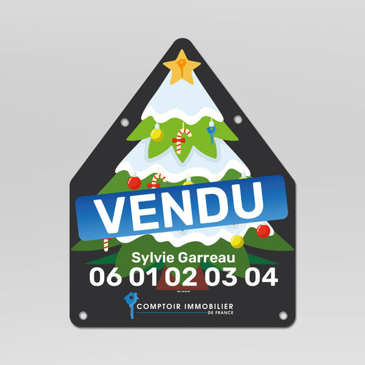 Panneau À VENDRE / VENDU SAPIN de NOEL