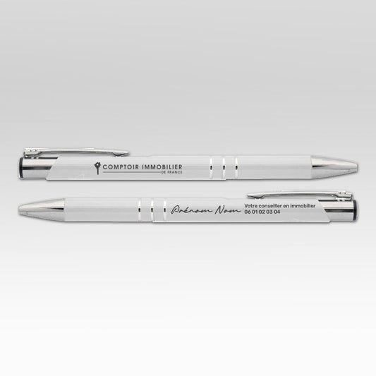 Stylo bille gravure double face