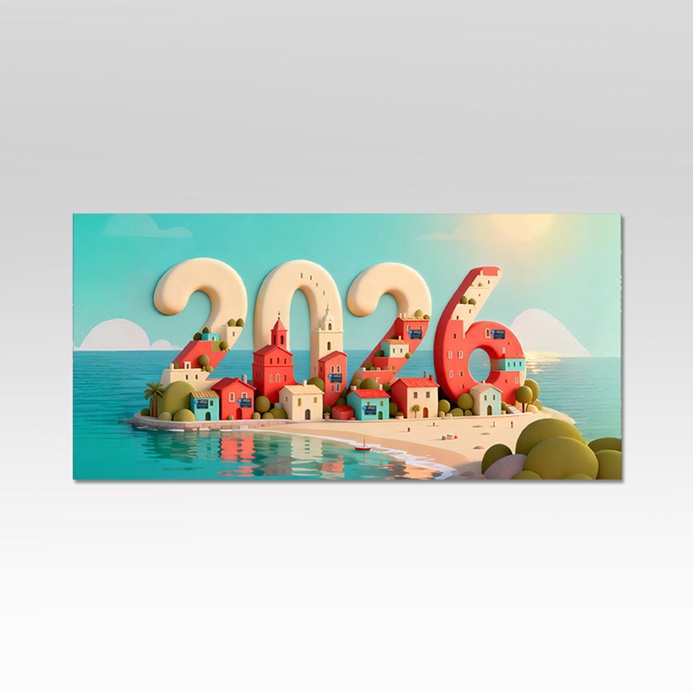 Carte de Voeux - modèle île