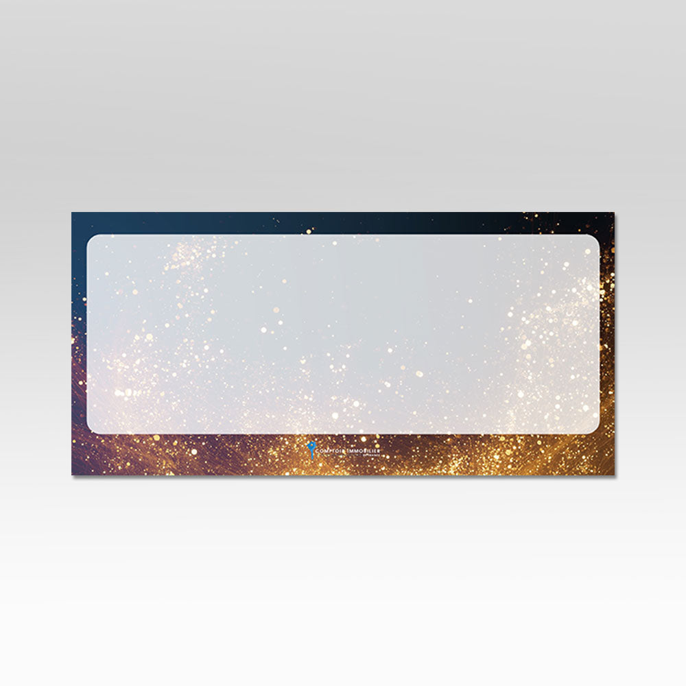 Carte de Voeux - modèle or