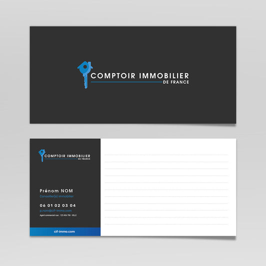 Carte de correspondance classique